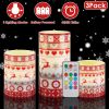 3Pack Christmas Flameless LED Candles Deer Flickering Candle Lights Pillar Candles with 3 Lighting Modes Timer Remote Control