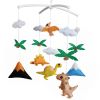 Baby Crib Toy With Arm [Dinosaur, Colorful] Musical Mobile