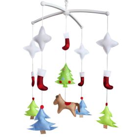 Baby Crib Mobile, Baby Boy & Girl Bedding Rattle Toy [Forest, Colorful]