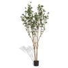 Artificial leaf planter Large Uv artificial plant branch 160CM double pole island spring flower bonsai tropical plants simulate green plants 1pcs/set