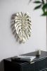 18.9x13.4x1.4" Gold Monstera Leaf Wall DÃ©cor