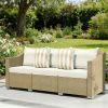 3 terrace sofas, outdoor double sofa, cream white