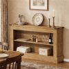 Long console table, double layered entrance table, sofa table with storage space, storage table