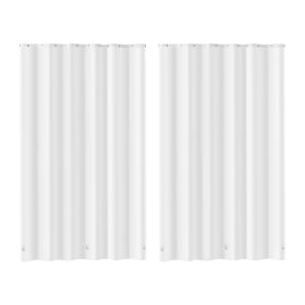 Shower Curtain Liner, 8G Heavy-Duty PEVA Shower Liner, 2-Pack Waterproof Plastic Liners with 3 Magnets and 12 Rust-Resistant Metal Grommet