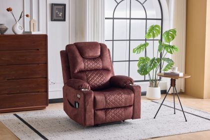 Oversized Power Lift Recliner massage Chair for Elderly,nfinite Positions,Single Motor,Cup Holders,and USB and type-c Ports