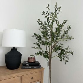 Artificial Olive Tree; Silk Leaves - 6ft