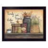 "Family and Friends" By Mary June, Printed Wall Art, Ready To Hang Framed Poster, Black Frame