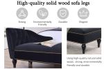 [New + Video] 58''Velvet Chaise Lounge, Button Tufted Right Arm Facing Lounge Chair with Nail head Trim & Solid Wood Legs for Living Room or Office