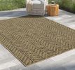 Earth GC_NTL1012 Jute/Black 7 ft. 10 in. x 10 ft. 3 in. Indoor/Outdoor Area Rug