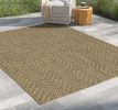 Earth GC_NTL1013 Jute/Mocha 7 ft. 10 in. x 10 ft. 3 in. Indoor/Outdoor Area Rug