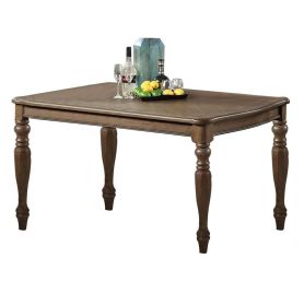 Transitional Style 1pc Dining Table Ash Oak Rectangle Table Unique Design Legs Kitchen Dining Room
