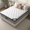 Assembled in USA - High Quality 12" Twin Diamond Innerspring Hybrid and Cooling Gel Memory Foam Mattress, Pressure Relief, and Motion Isolation
