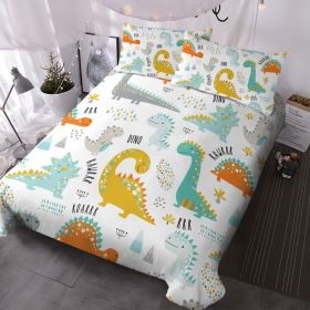 3Pcs Dinosaur Twin soft Duvet Cover set for Comforter bedding Cover for Kid Gift