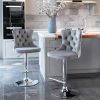 Furniture, Swivel Velvet Barstools Adjustable Seat Height from 25-33 Inch