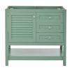 36'' Bathroom Vanity without Sink, Free Standing Vanity Set with 2 Drawers& Soft Closing Doors, Bathroom Storage Cabinet with Solid Wood Feet