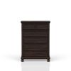 Dark Cherry 5 Drawer Chest