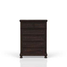 Dark Cherry 5 Drawer Chest