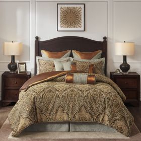 9 Piece Jacquard Comforter Set