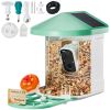 Smart Bird Feeder with Camera, 2K HD AI Identify 10000+ Bird Species, Solar-Powered Bird Watching Camera with Auto Capture & Instant Notify