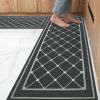Kitchen Mat 2 PCS Cushioned Kitchen Rugs for Christmas Thanksgiving Gift for Women and Men Kitchen Mats and Rugs Comfort Standing Mat for Kitchen