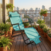 Foldable 2-in-1 Reclining Chair â€“ Portable Lounge & Sitting Chair with Extended Design, Comfortable Outdoor Folding Chair for Camping, Beach