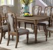 Transitional Style 1pc Dining Table Ash Oak Rectangle Table Unique Design Legs Kitchen Dining Room