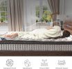 Assembled in USA - High Quality 12" Twin Diamond Innerspring Hybrid and Cooling Gel Memory Foam Mattress, Pressure Relief, and Motion Isolation