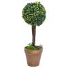 Artificial Plant Set of 2 Mixed Green