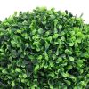 Artificial Plant Set of 2 Lush Green Polyethylene, Polypropylene