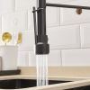 Commercial Kitchen Faucet with Pull Down Sprayer, Single Handle Single Lever Kitchen Sink Faucet