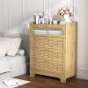 Wood 4 Drawer Dresser for Bedroom, Large Double Dresser with Wide Drawers, Modern Chest of Drawers,Storage Organizer Dresser,Nursery Dresser