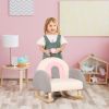 Gray Kids Rocking Chair Soft Armchair for Nursery Kindergarten Playroom Ideal Gift for Boys Girls 3-5