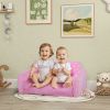 Couch with Glow in the Dark Cloud Patten, Washable Cover, Pink