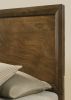 Strong Look Transitional Style 1pc Full Size Bed Walnut Wooden Panel Bedframe High HB Bedroom Furniture