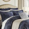 4 PCS Queen Comforter Set Navy