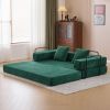 Floor Couch,Compression Sofa,Convertible Floor Sofa Bed-with Pillow Back Support Armrest,Comfy Futon Couch Lounge Sleeper Bed,Corduroy Fabric