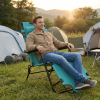 Foldable 2-in-1 Reclining Chair â€“ Portable Lounge & Sitting Chair with Extended Design, Comfortable Outdoor Folding Chair for Camping, Beach