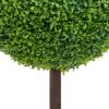 Artificial Plant Mixed Green Polyethylene and Solid Eucalyptus Wood