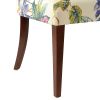 Paradise Upholstered Accent Chair, Off-White/Floral Printed On Woven