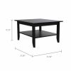 Sahara Coffee Table, Four Legs, One Shelf