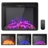 26 Inch Recessed Electric Fireplace with Adjustable Flame Brightness - Gallery View 2 of 11
26 Inch Recessed Electric Fireplace with Adjustable Flame