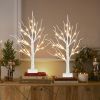 Christmas Decorations Indoor, 2 FT Birch Tree with LED Lights, Fairy Light Spirit Tree for Christmas Decor