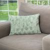 HGTV Art Deco Brushed Faux Fur Pillow Quietude 14 x 20 inches