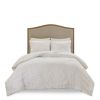 3 Piece Tufted Cotton Chenille Palm Comforter Set