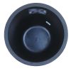 18 inch Mosswood Resin Planter, Matte Black