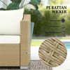 3 terrace sofas, outdoor double sofa, cream white