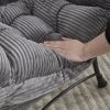 Lazy Chair with Ottoman, Modern Lounge Accent Chair with Armrests and a Side Pocket