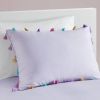 Tassel Comforter Set with Heart Shaped Throw Pillow Full/Queen