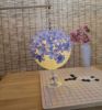 Cute Fabric Flower Paper Lantern Small Decorative Lantern Handhold Hanging Festival DÃ©cor, Blue