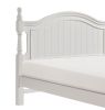 Classic White Finish 1pc Full Size Poster Bed Wooden Traditional Bedroom Furniture Unique Style Headboard Footboard